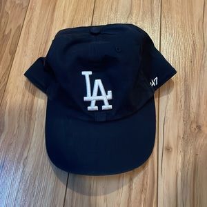 47 Brand MLB Los Angeles Dodgers 100% Cotton Cap Hat - Navy Blue OSFA